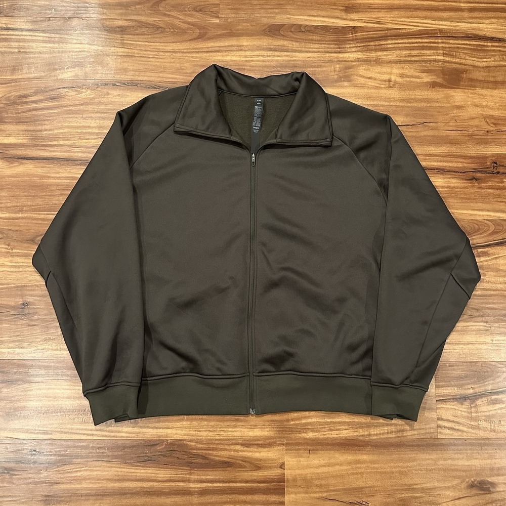 Lululemon Jacket Mens XL Green Track Full Zip Relaxed Fit Pockets Athletic